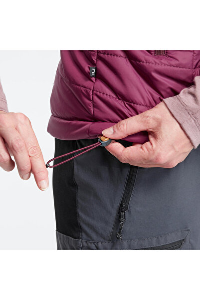 Decathlon Women's Outdoor Trekking Puffer Vest - Purple - Mt100