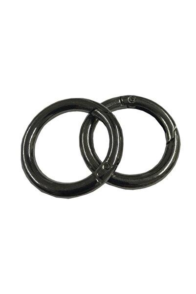 aladepo حلقة زنبركية 2.5 سم (2 قطعة) أسود