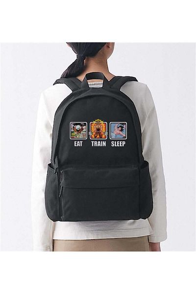 DEEFWEAR Τσάντα πλάτης Chouze Eat Train Sleep Printed Unisex