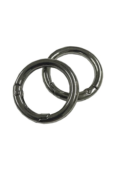 aladepo حلقة زنبركية 2.5 سم (2 قطعة) قطعة مجوهرات فضية اللون