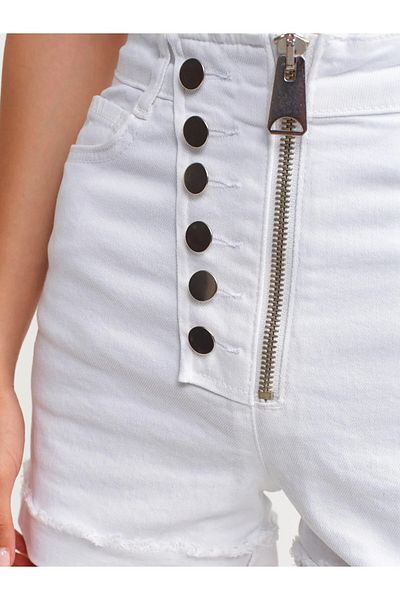 Perryes Women's White Thick Zippered Sort