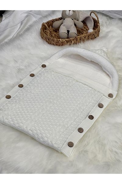 LİTTLELAND DOUBLE HAIR BRAIDED KNITWEAR WELLSOFT BABY SWADDLE
