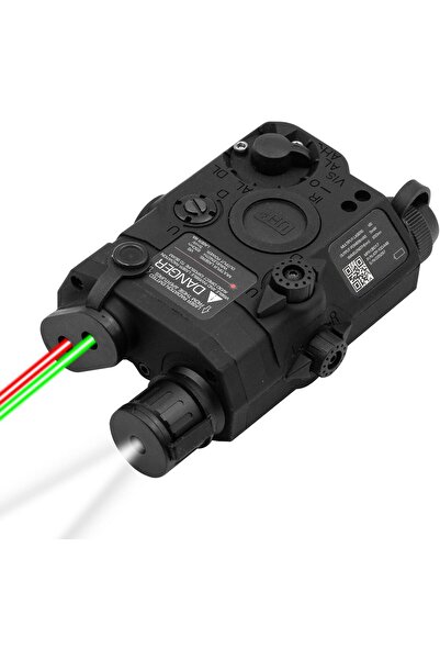 Bosile Taktik Peq-15 Pil Kılıfı Kutusu Kırmızı Nişangah Beyaz Led El Feneri A...