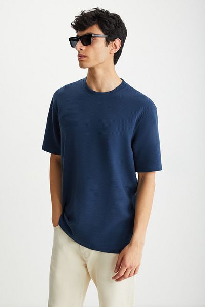 GRIMELANGE RAMADANP003 Tricou bleumarin