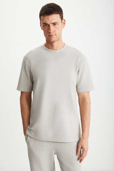 GRIMELANGE Ramadanp003 Ανδρικό μπεζ μπλουζάκι