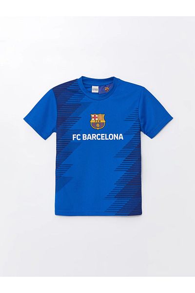LC Waikiki Tricou cu mânecă scurtă pentru băiat LCW Kids Crew Neck Barcelona imprimat