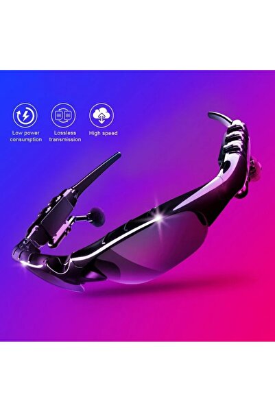 Barbarosshop Bluetooth Kulaklık Ve Mikrofonlu Güneş Gözlüğü Sporcu Gözlüğü Bl...