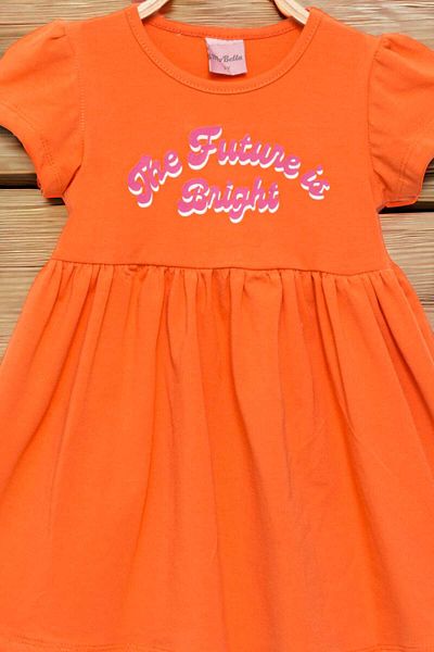 dinamik çocuk Girl's Printed Short Sleeve Combed Cotton Dress Summer