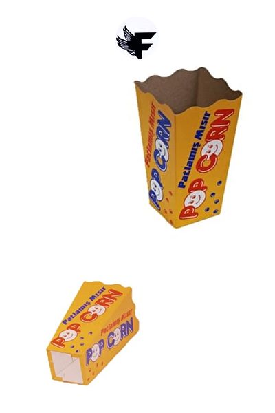 FİGANLAR 20 Popcorn Box - Corn and Chips Box 5x17 cm
