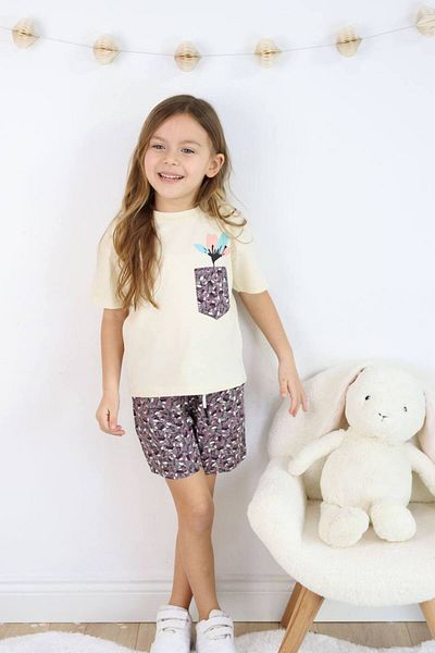 Jolly Kids Girl's Woven Shorts Set - Pocket Detailed