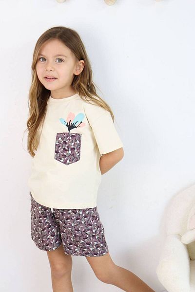 Jolly Kids Girl's Woven Shorts Set - Pocket Detailed