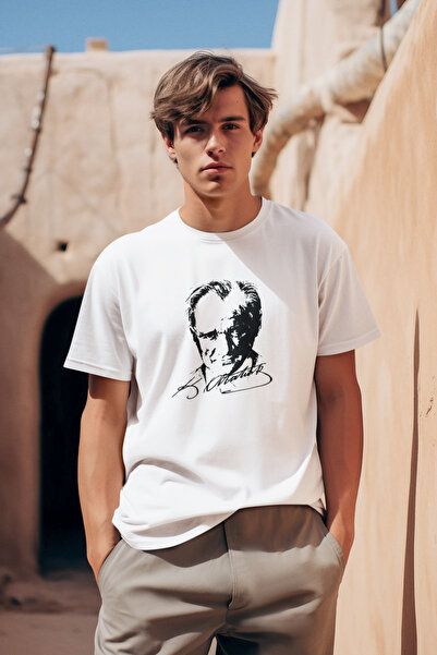 MAGORS STYLE-X ATATURK SILUETA ​​ȘI SEMNATURĂ IMPRIMATĂ GÂT DE CICLISME, 100%...