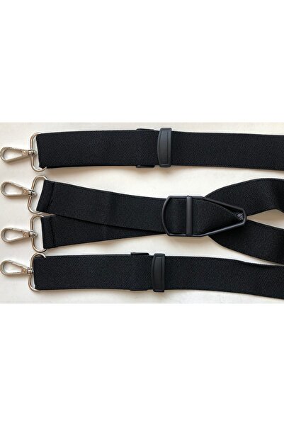 KemerSepeti Kancalı Siyah Pantolon Askısı 4 Kancalı