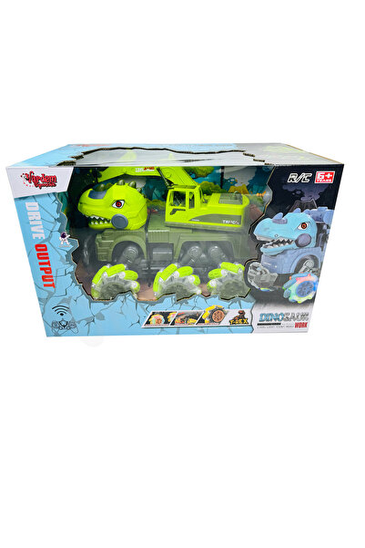 cayenna Uzaktan Kumandalı Sesli ve Işıklı 2.4G Dinozor Kamyon Kazıcı