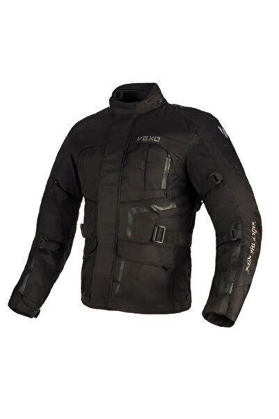 Vexo Adventure H20 4 Mevsim Motosiklet Montu Siyah