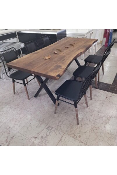 UFUK MOBİLYA Ceviz Rengi Ahşap Masa