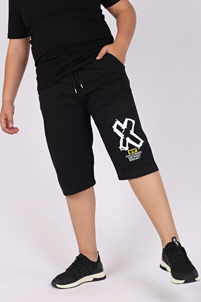 COSBA kids wear Plain Basic Cotton T-shirt and Win X Printed Tracksuit Bottom and Capri 3-Piece Combination