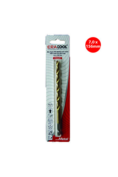 Eratool BİTS SAPLI HSS MATKAP UCU UZUN 7,0*156 ERA54883 ERATOOL