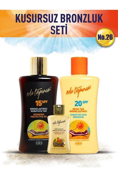 Eda Taşpınar WhiteT+Spf15+Mini Luminous Flawless Tan Set - No.26 (EGX19-EGX17-EGX95)