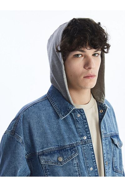 LC Waikiki Jachetă de jeans pentru bărbați cu ajustare standard