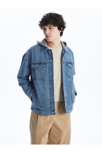 LC Waikiki Jachetă de jeans pentru bărbați cu ajustare standard