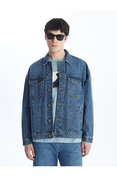 LC Waikiki Jachetă de jeans pentru bărbați, cu potrivire confortabilă