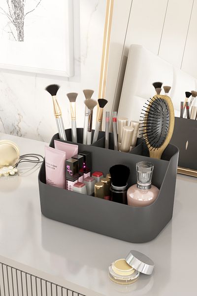 DOVİHOME Double Organizer Set Makeup Cosmetic Organizer And Bathroom Organizer