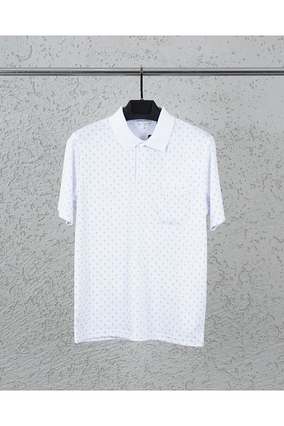 DYNAMO Tricou cu gât polo pentru bărbați - Potrivire relaxată