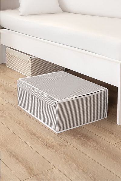 Milenay Multi-Purpose with Lid Laundry-Storage-Organization Etc Storage, Box - 50x40x19 - Base Model Box - Gray