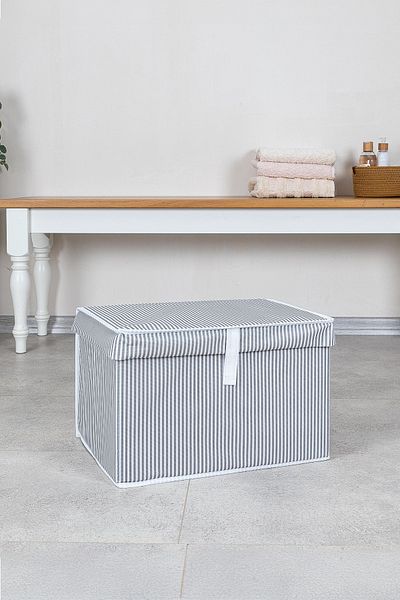 Milenay Multi-Purpose Laundry-Storage-Organization Vb Storage Box with Lid - 40x30x26 - Mini
