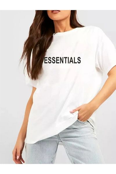 Pink Sky Unisex Oversize T-shirt Essentials με στάμπα
