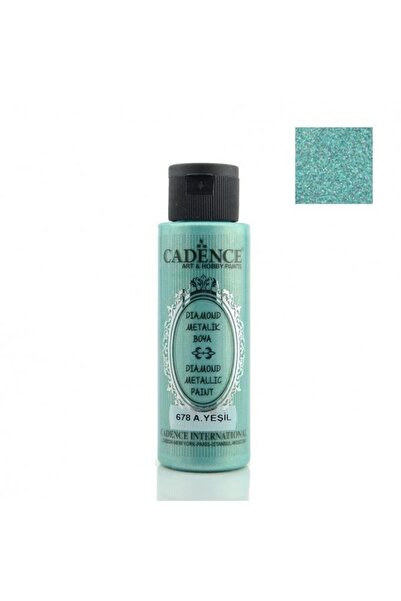 Cadence Diamond Metalik Boya - 678 Açık Yeşil 70ml