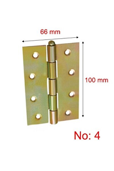 amiral (Bună calitate) Balamă pentru ușă nr. 4 pentru dulap (2 bucăți) Balamă pentru ușă metalică pentru 2 ani