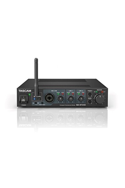 TASCAM MA-BT240 D Sınıfı 4/8 Ohm 240W - 100V / 70V Dahili Bluetooth Alıcılı A...