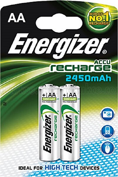 Energizer Şarj Edilebilir AA 2450 mAh 2'li Pil