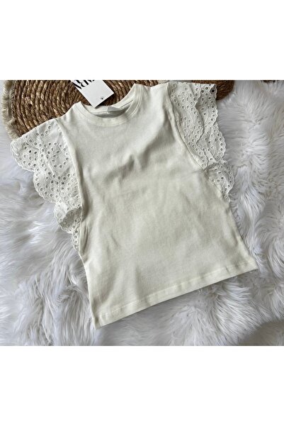 bebitomkids Kız 3-12 Yaş Kollar Güpürlü body