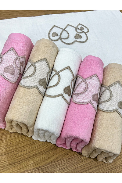 AYHANHOME Розкішний набір рушників для рук Ceyizlik 50x90 6 з вишитим серцем