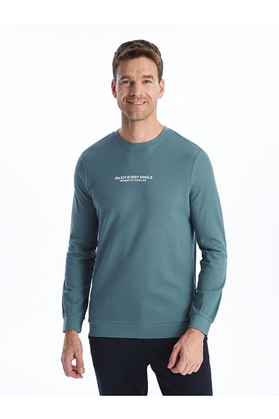 LC Waikiki Crew Neck Long Sleeve Printed Men's Sweatshirt
