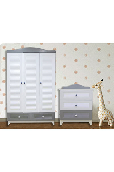 Koza Magnum Full MDF 3 Kapılı Bebek & Çocuk Dolap & Magnum Full MDF Bebek & Ç...