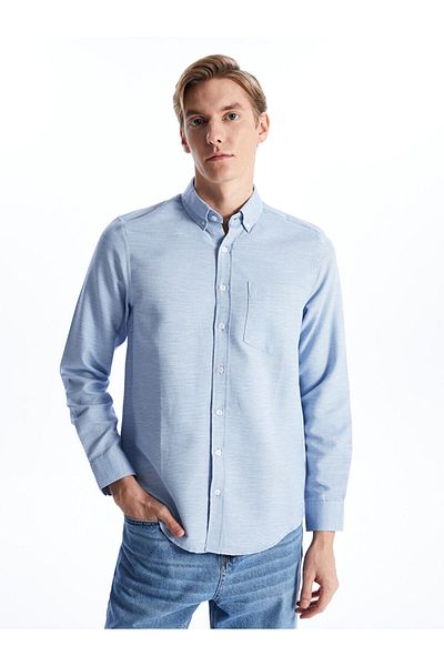 LC Waikiki Regular Fit Long Sleeve Dobby Men's Shirt