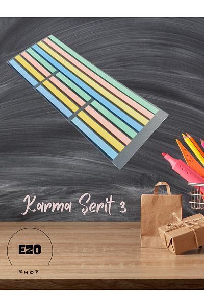 EZOSHOP Transparent Color Postit Sticky Post-It Note Paper Karma Strip 3