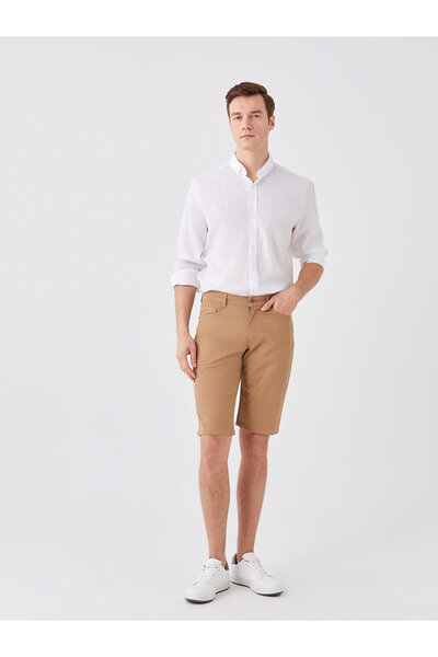 LC Waikiki Standard Fit Gabardine Men's Bermuda Shorts