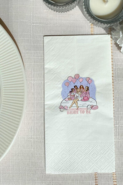loyderlena 16'lı Bride To Be Nedimeler Baskılı Parti Peçetesi Söz Kına Peçetesi