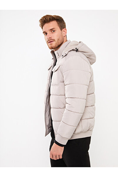 LC Waikiki Ανδρικό πουπουλένιο παλτό με κουκούλα Standard Fit