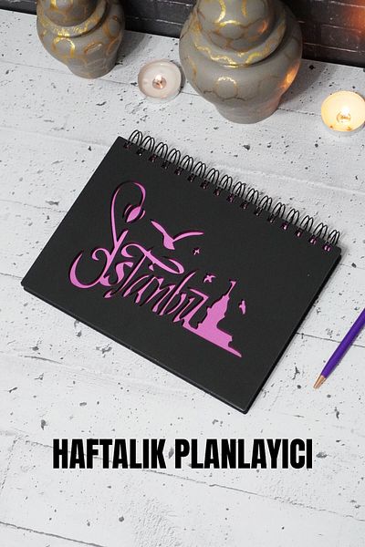 markcat Σημειωματάριο Σχεδιασμού Μαύρο Ξύλινο Σχέδιο Ιστορικής Αστικής Πόλης - Ανώμαλη Ατελείωτη Πρόγραμμα Σχεδιασμού - Σημειωματάριο Εβδομαδιαίου Προγραμματισμού - Α5