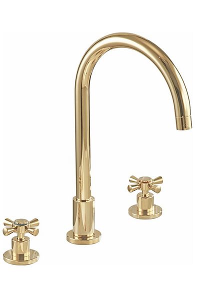 Eca Quadrille Built-in Sink Faucet Countertop Gold Color102805152