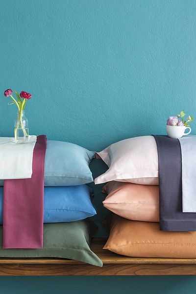 İssimo Simply Mint Blue Cotton Satin Fitted Set 120*200/50*70(1)