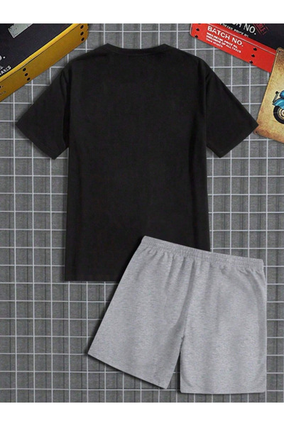 Revasser Unisex Kadın/Erkek 23Chicago Özel Baskılı Şort T-shirt Takımı