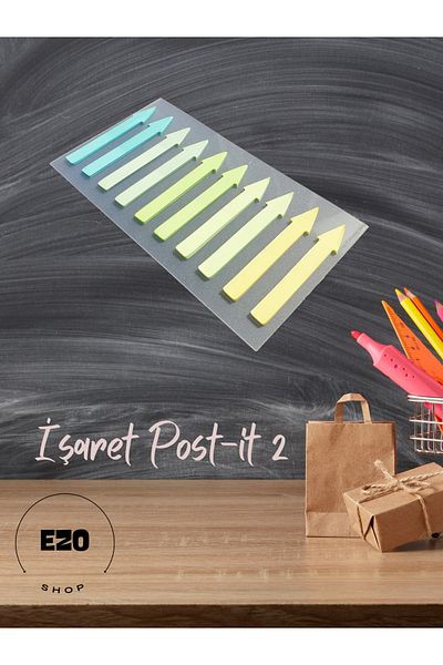 EZOSHOP Transparent Color Postit Sticky Note Paper Mark Post-It 2