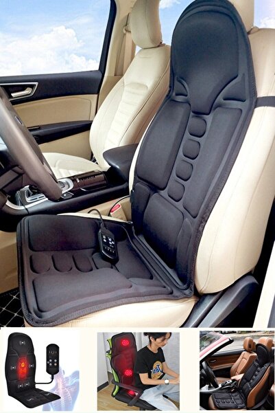 xolo Taşınabilir Titreşimli Oto Koltuk Masaj Minderi Isıtıcılı Minder 8 Progr...